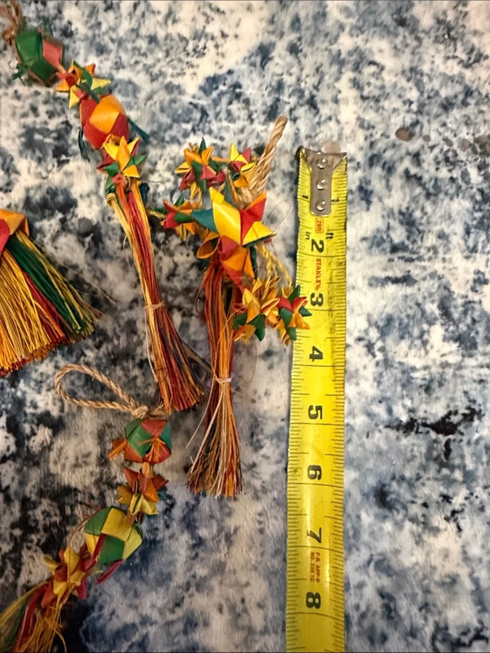NEW Bird Toy Bundle Natural Woven Chew Toys Parrot Conure Cockatiel Set